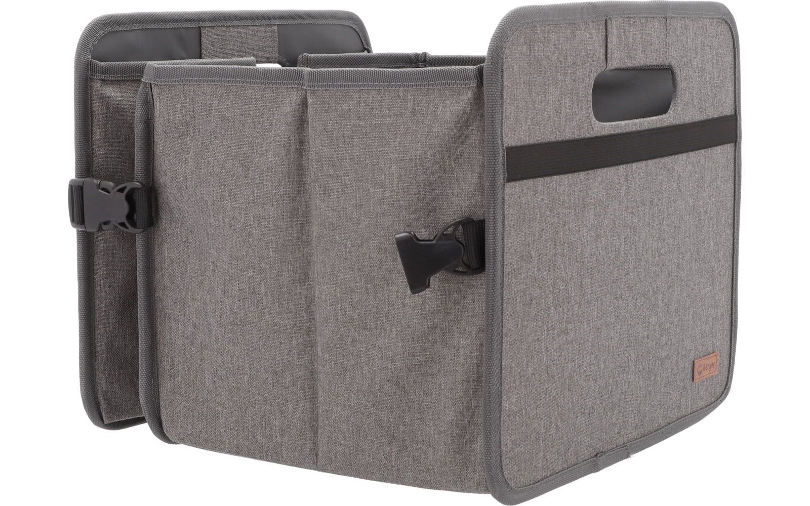 Graue Auto-Organizer-Tasche mit mehreren Fächern