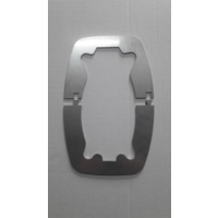 Mobil Safe Stechschutzplatte T&uuml;rgriff Eurochassis ab 2006 Edelstahl silber