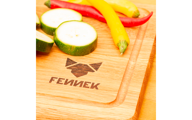 Tabla de cortar de madera Fennek grande 40 x 25 x 2 cm