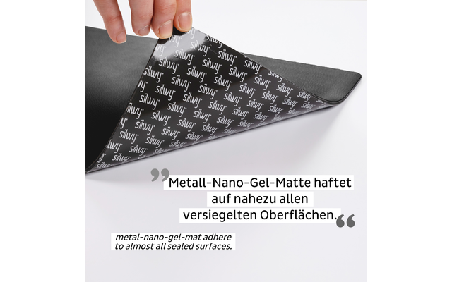 Silwy Metaal Nano-Gel Mat ZWART voor Magnetische Brillen