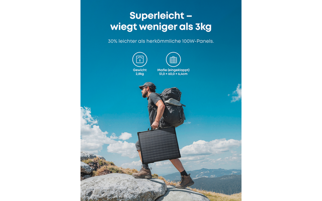 Produktbild Anker Solix PS Serie Solarpanel faltbar mit beidseitiger Energiegewinnung 1