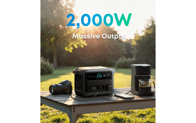 Produktbild Anker Solix C1000 Gen 2 Powerstation 1024 Wh 2000 W mit 600 W Solareingang 1