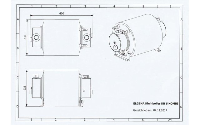 Produktbild Elgena KB 6 Kleinboiler 6 Liter drucklos  1