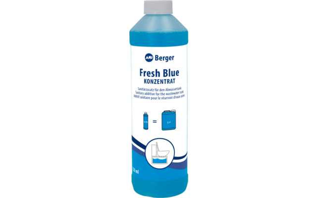 Additif pour toilettes Berger Fresh Blue concentré - 750 ml - Accessoires  de camping Berger Camping