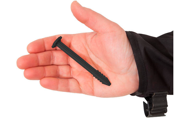 SwissPiranha BF90 clavija negra 9,7 cm juego de 10 en una bolsa