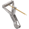 Metallstruktur mit ausgestrecktem Hebelarm und gelbem Stab