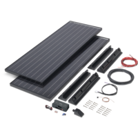 Büttner Elektronik Solar-Komplettanlage Power Blackline Solar Kit MT 300 / 2 x 150 W