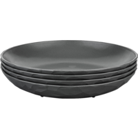 Koziol Set d'assiettes Club Plate 4 pièces de profondeur 220 mm Nature ash grey