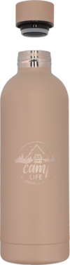 Camplife Edelstahl Thermo-Trinkflasche 500 ml beige matt