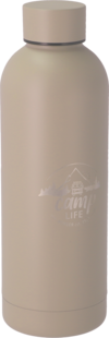 Camplife Edelstahl Thermo-Trinkflasche 500 ml beige matt