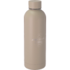 Bouteille d'eau en métal beige avec bouchon à vis