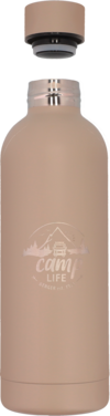 Camplife Edelstahl Thermo-Trinkflasche 500 ml beige matt