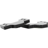 Berger 16 mm afstandsadapterplaten voor manoeuvreerhulp Titanium / Platina