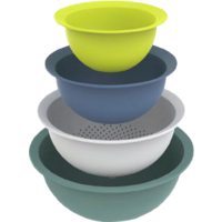 Rotho Caruba bowl and sieve set 4 pieces