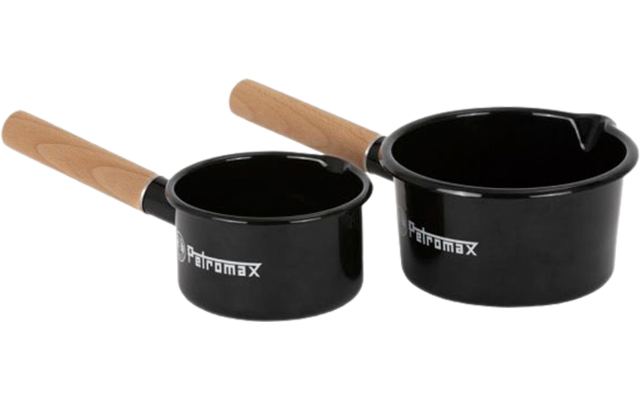 Petromax enamel saucepan 1 liter black