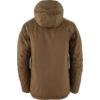 Braune Jacke mit Kapuze von hinten