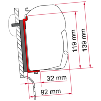 Westfalia F45 Kit High Roof adapter
