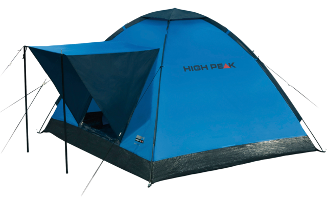 High Peak Beaver 3 freistehendes Einfachdach Kuppelzelt 3 Personen blau/grau