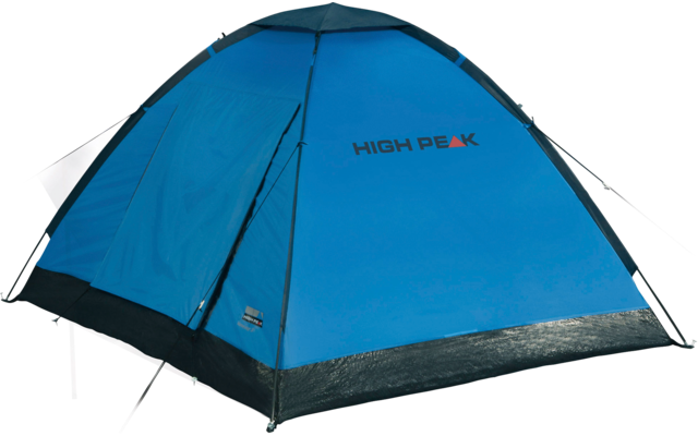 High Peak Beaver 3 freistehendes Einfachdach Kuppelzelt 3 Personen blau/grau