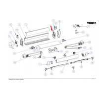 Thule Endplatte rechts passend zu Omnistor 5003