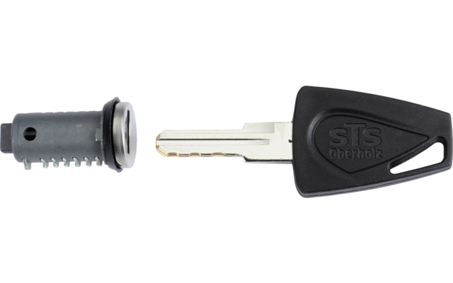 STS 2 Innenbahn-Schlüssel mit 1 Schliesszylinder für STS / ZADI Verschlüsse