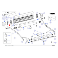 Thule Endplatte  (links) passend zu Omnistor 8000