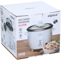 Alpina Reiskocher 0,6 Liter 300 W mit Warmhaltefunktion