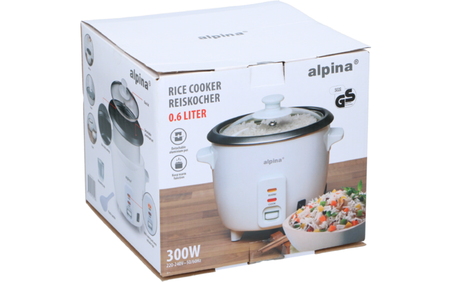 Produktbild Alpina Reiskocher 0,6 Liter 300 W mit Warmhaltefunktion 1