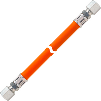 GOK Mitteldruck-Schlauchleitung Gas &Uuml;berwurfmutter G 1/4 LH auf G 1/4 LH 400 mm