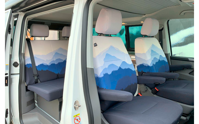 Juego de fundas de asiento Drive Dressy Ford Nugget (2019 en adelante) 3 asientos traseros