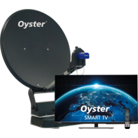 Ten Haaft Oyster 60 Premium Single vollautomatische Sat-Anlage mit VIDAA Smart TV 24 Zoll
