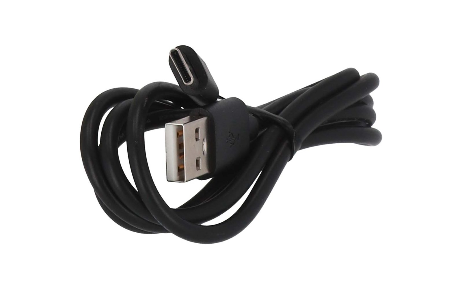 Zwarte USB-kabel met USB-A-connector