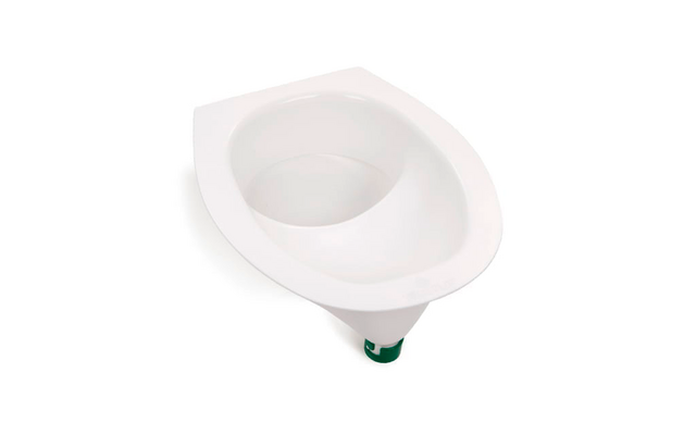 TROBOLO do it yourself voor selfmade bouw van het scheidingstoilet met toiletbril 11 liter wit - 5-delige set