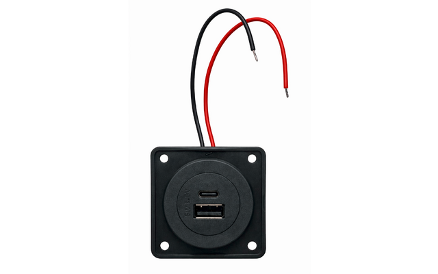 Product image Berker Integro charging socket outlet USB A + C 12 V 1