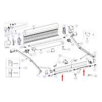 Thule St&uuml;tzfu&szlig; (185cm) f&uuml;r Markisenl&auml;nge ab 4m 