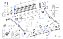 Thule bevestiging voor steunvoet op voorste rail 2 stuks links en rechts geschikt voor Omnistor 5003 / 6200 / 6200 Eriba Touring / 8000 / 9200