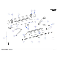 Thule Frontblendenendkappen-Satz passend zu T. Omnistor 5102