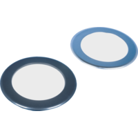 Frilight  Einbauspot Vega 75, 6SMD, mattchrom, Opalglas mit Touch-Schalter