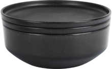 111619 - Brunner 6 in 1 Odette Double Black Melamin Geschirrset 7-teilig