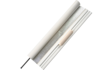 Weiße Jalousie mit Schnursteuerung