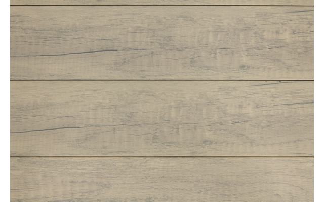 Tablas de madera horizontales de color gris-beige claro con vetas visibles
