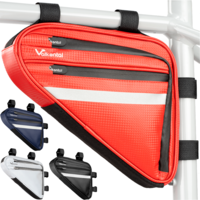 Valkental Triangle frame bag red