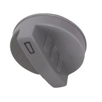 Thermostat Knob, silver grey