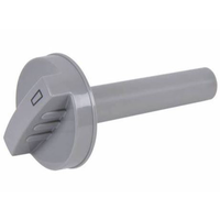 Knob, selector switch, silver grey