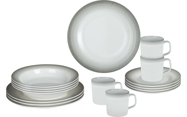 Brunner Melamine dinnerware set 16 pieces 4 persons astralys