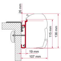 Fiamma Kit Rapido Series 9 Bracket for F45