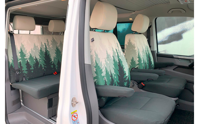 Juego de fundas de asiento Drive Dressy VW Grand California (a partir de 2019) 2 respaldos de asiento