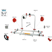 Kit de montage Fiamma adapt&eacute; au Carry Bike Garage Plus - Num&eacute;ro de pi&egrave;ce Fiamma 98656-125