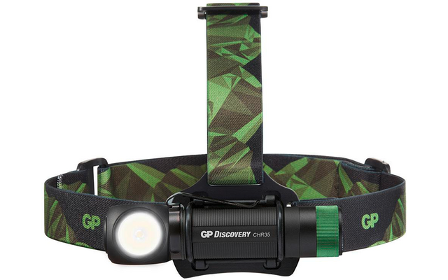 Produktbild GP Batteries CH35 Multifunktions-Stirnlampe 600 Lumen mit USB-Ladefunktion 1