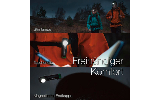 Produktbild GP Batteries CH35 Multifunktions-Stirnlampe 600 Lumen mit USB-Ladefunktion 1